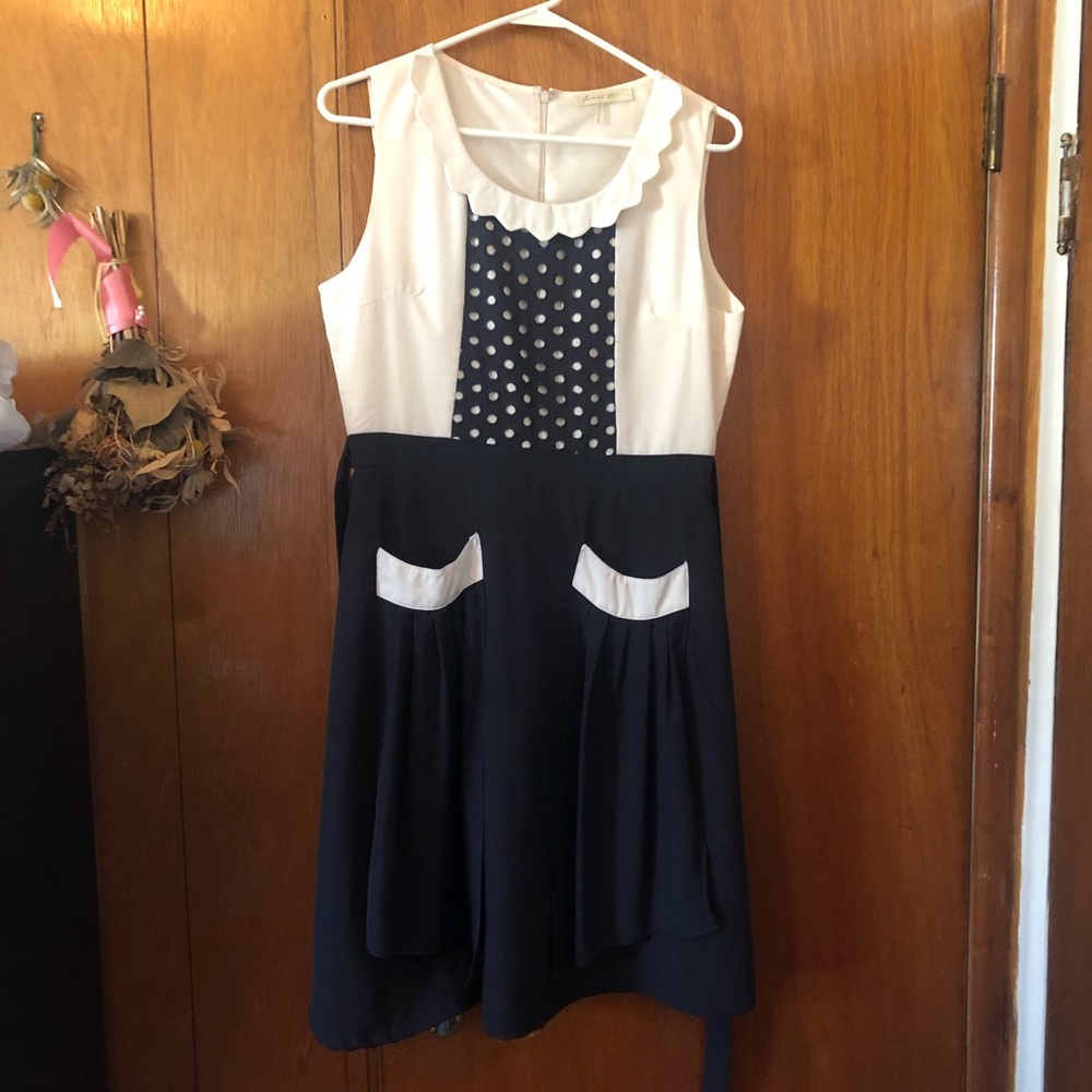Polka Dot ModCloth Dress Size L